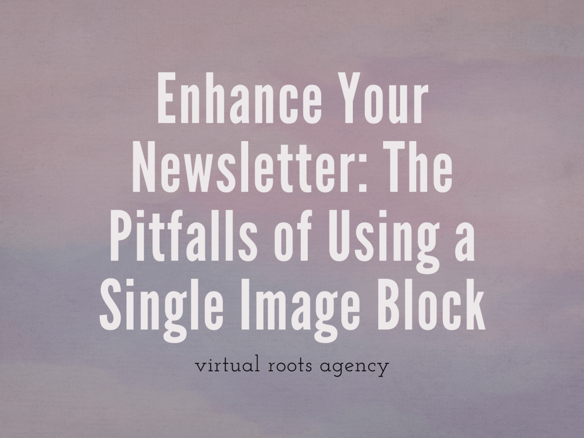 Enhance Your Newsletter: The Pitfalls of Using a Single Image&nbsp;Block